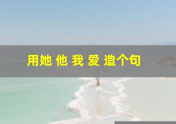 用她 他 我 爱 造个句